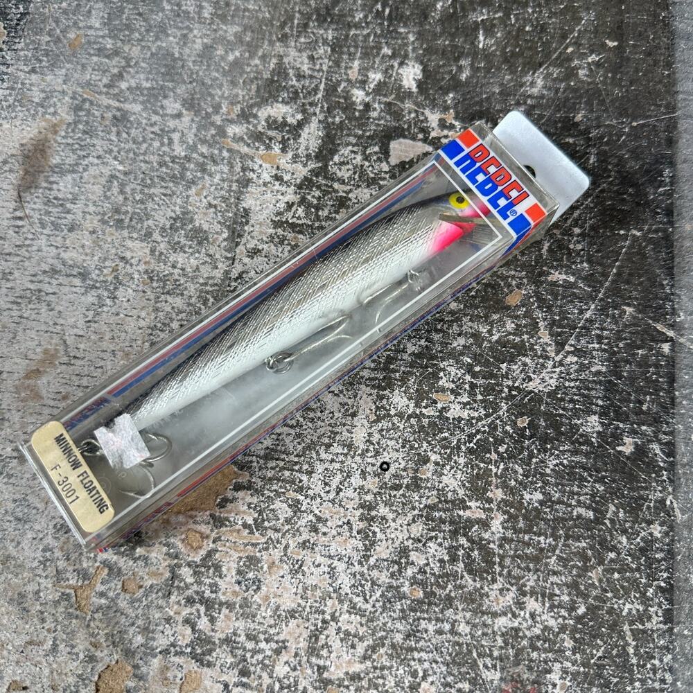 Rebel Minnow‎ F3001 Vintage Fishing Lure In Box